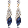 Temperament and Gem Glass Drops Earrings