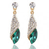 Temperament and Gem Glass Drops Earrings